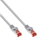 InLine® Patch Cable S/FTP PiMF Cat.6 250MHz copper halogen free grey 0.5m