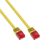 InLine® Flat Ultraslim Patch Cable U/UTP Cat.6 Gigabit ready yellow 10m