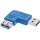 InLine® USB 3.0 Adapter Type A male to A female left angled 90°