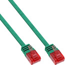 InLine® Flat Ultraslim Patch Cable U/UTP Cat.6 Gigabit ready green 0.5m