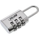 InLine® Premium Security Lock 3 Digits hardened steel