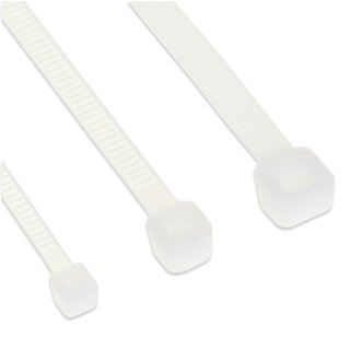 InLine® Cable Ties length 300mm width 3.6mm white 100 pcs.