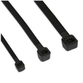 InLine® Kabelbinder, Länge 250mm, Breite 3,6mm, schwarz, 100 Stück