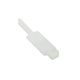 InLine® Kabelbinder mit Markierfeld, Länge 200mm, Breite 4,8mm, 100 Stück