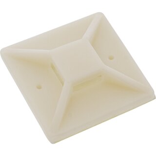 InLine Cable Tie Mounts Adhesive 25x25mm white 10 pcs.