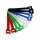 InLine® Cable tie Straps hook-and-loop fastener 12x200mm 10 pcs. 5 Colors