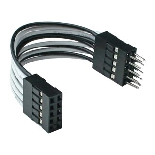 InLine® USB 2.0 Verlängerung, intern, 2x 5pol Pfostenstecker auf Pfostenbuchse, 5cm