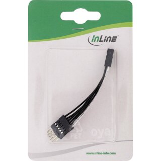 InLine® USB 2.0 Verlängerung, intern, 2x 5pol Pfostenstecker auf Pfostenbuchse, 5cm