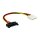 InLine® SATA Stromadapterkabel, 15pol SATA Buchse an 4pol Stecker, 0,15m