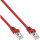 InLine® Patch Cable F/UTP Cat.5e red 0.3m