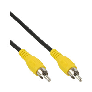 InLine® Video Cable 1x RCA male to male yellow Plugs 7m