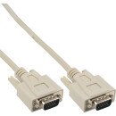 InLine® VGA Cable 15 Pin HD male to male grey 1m