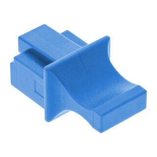 InLine® Staubschutz, für RJ45 Buchse, Farbe: blau, 10er Blister