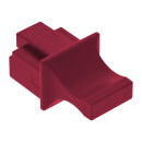 InLine® Dust cover for RJ45 female dark red 10pcs.