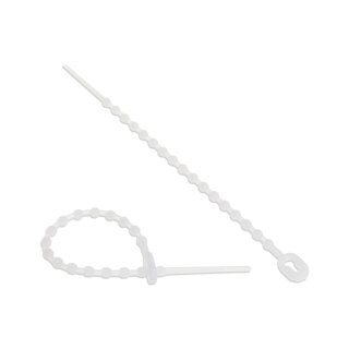 InLine Ball cable ties white length 100mm 100pcs