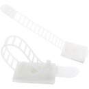 InLine® Ajustable Cable Clamp 64mm white 10pcs