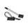 InLine® Ajustable Cable Clamp 85mm black 10pcs