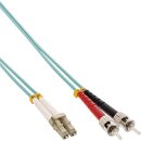 InLine® LWL Duplex Kabel, LC/ST, 50/125µm, OM3, 2m