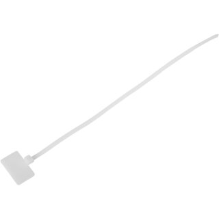 InLine® Kabelbinder mit Markierfeld aussen, Länge 100mm, Breite 2,5mm, 100 Stück