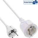 InLine® Power Extension Cable Type F white 5m