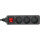 InLine® Steckdosenleiste, 3-fach Schutzkontakt, mit Schalter, 3m, schwarz
