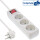 InLine® Steckdosenleiste, 3-fach Schutzkontakt, mit Schalter, 1,5m, weiß