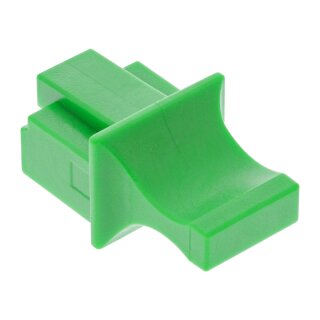 InLine® Staubschutz, für RJ45 Buchse, Farbe: grün, 10er Blister