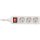 InLine® Steckdosenleiste, 3-fach Schutzkontakt, mit Schalter, 3m, weiß