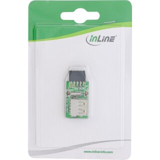 InLine® Card Reader, USB 2.0, intern, für MicroSD Karten