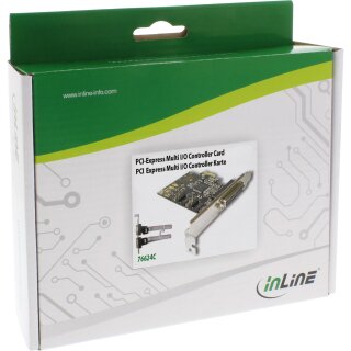 InLine® Schnittstellenkarte, 1x 25pol parallel + 2x 9pol seriell, PCIe (PCI-Express)