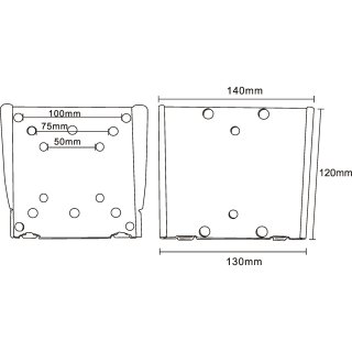 InLine® Wandhalterung für Flachbildschirme, 33-69cm (13-27), max. 30kg