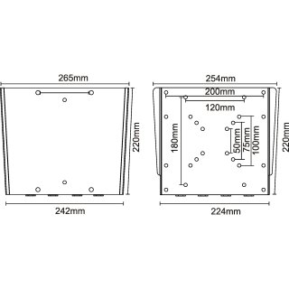 InLine® Wandhalterung für Flachbildschirme, 43-104cm (17-42), max. 30kg