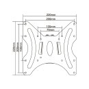 InLine® Wandhalterung für Flachbildschirme, 58-107cm (23-42"), max. 30kg