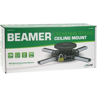 InLine® Deckenhalterung für Beamer, max. 20kg