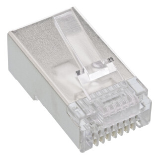 InLine® Crimp Connector RJ45 for stiff Cables / installation Cables up to AWG24 10 pcs.