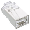 InLine® Crimp Connector RJ45 for stiff Cables / installation Cables up to AWG24 10 pcs.