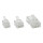 InLine® Modular Plug 8P8C RJ45 for Crimping to ribbon Cable ISDN 10 pcs. pack