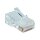 InLine® Modular Plug 10P10C for Crimping Western Jack to Ribbon Cable 10 pcs. pack