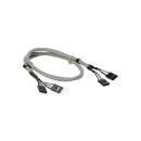 InLine® USB 2.0 Extension Internal 2x 4 Pin male to...