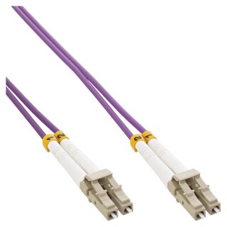 InLine® LWL Duplex Kabel, LC/LC, 50/125µm, OM4, 3m