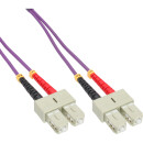 InLine® Fiber Optical Duplex Cable SC/SC 50/125µm OM4 1m