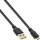 InLine® Micro USB 2.0 Flat Cable USB A to Micro-B black / gold 1m