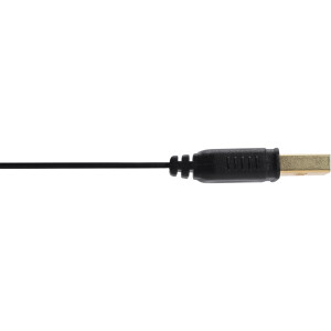 InLine® USB 2.0 Flachkabel Verlängerung, A Stecker / Buchse, schwarz, Kontakte gold, 5m