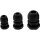 InLine® Cable Gland Nylon IP68 6 - 12mm black 10 pcs.