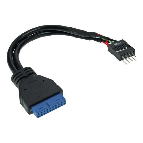 InLine® USB 3.0 to 2.0 Adapter internal USB 3.0 to 2x USB 2.0 pin header 0.15m