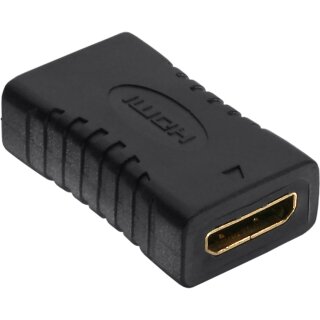 InLine® HDMI Adapter HDMI C female to female gold plated