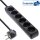 InLine® Power Strip 6 Port 6x Type F German 3m Cable black