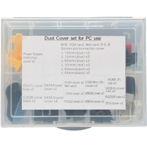 InLine® Dust Cover Set for all common external PC Interfaces 44pcs.