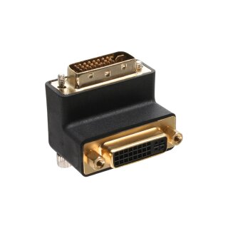 InLine DVI-I Adapter, 90 gewinkelt, digital+analog 24+5 Stecker / Buchse