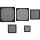 InLine® Lüftergitter, Aluminium Filter, 92x92mm, schwarz
